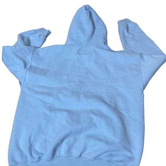 Virginity Rocks hoodie sweatshirt blue Danny Duncan SZ M 100% Cotton - Picture 2 of 8